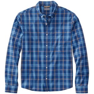Men's Signature Stretch Poplin Shirt, Long-Sleeve, Slim Fit