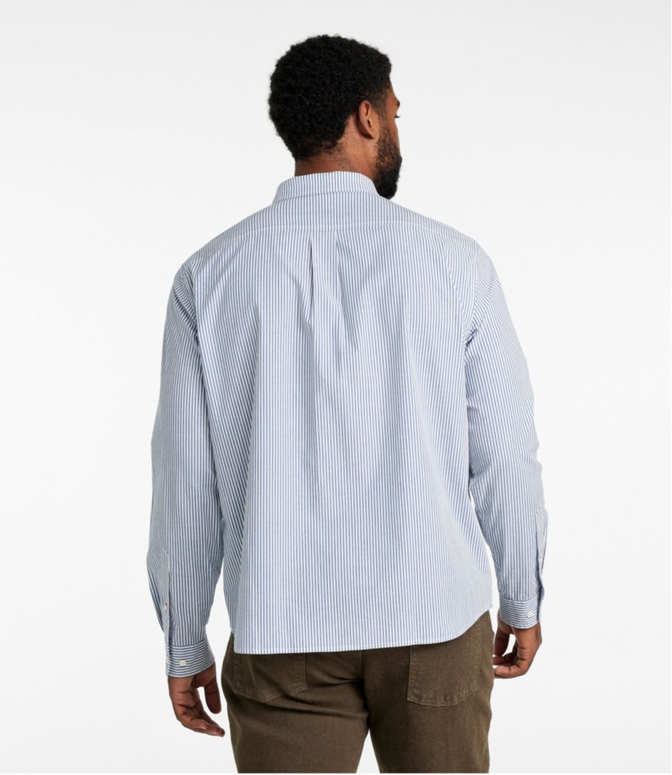 Men's Signature Stretch Poplin Shirt, Long-Sleeve, Slim Fit - Image 5