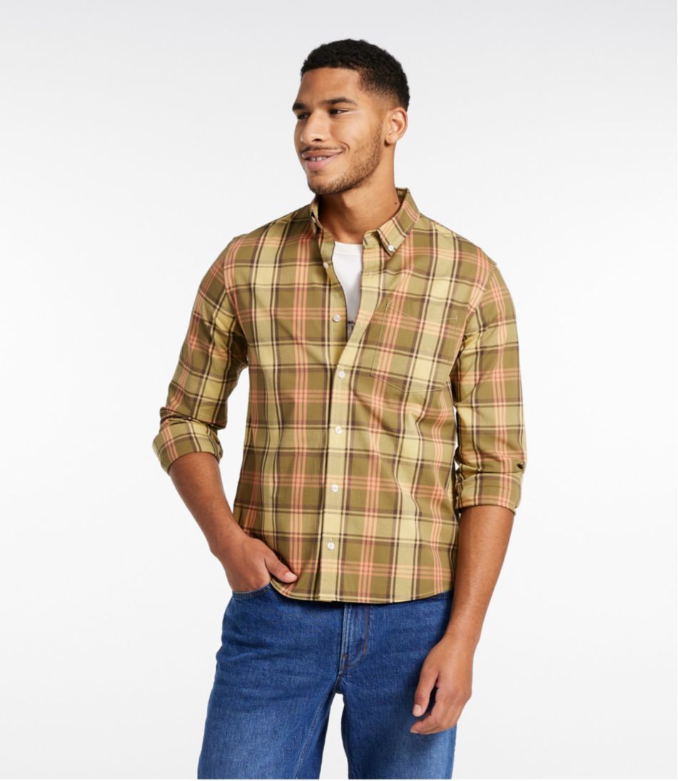 Men's Signature Stretch Poplin Shirt, Long-Sleeve, Slim Fit - Image 7