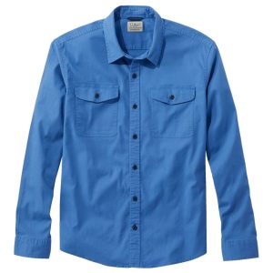 Men's Lakewashed Twill Shirt, Traditional Untucked Fit
