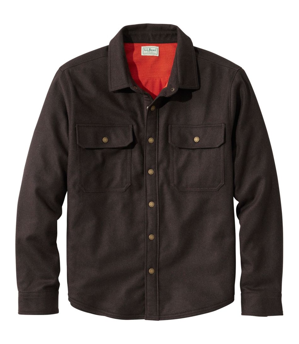 Men's Maine Guide Lightweight Lined Wool Field Shirt