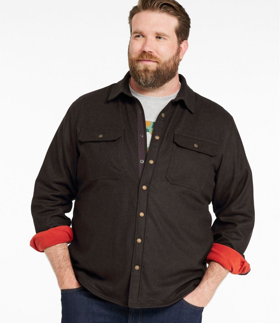 Men's Maine Guide Lightweight Lined Wool Field Shirt - Image 4