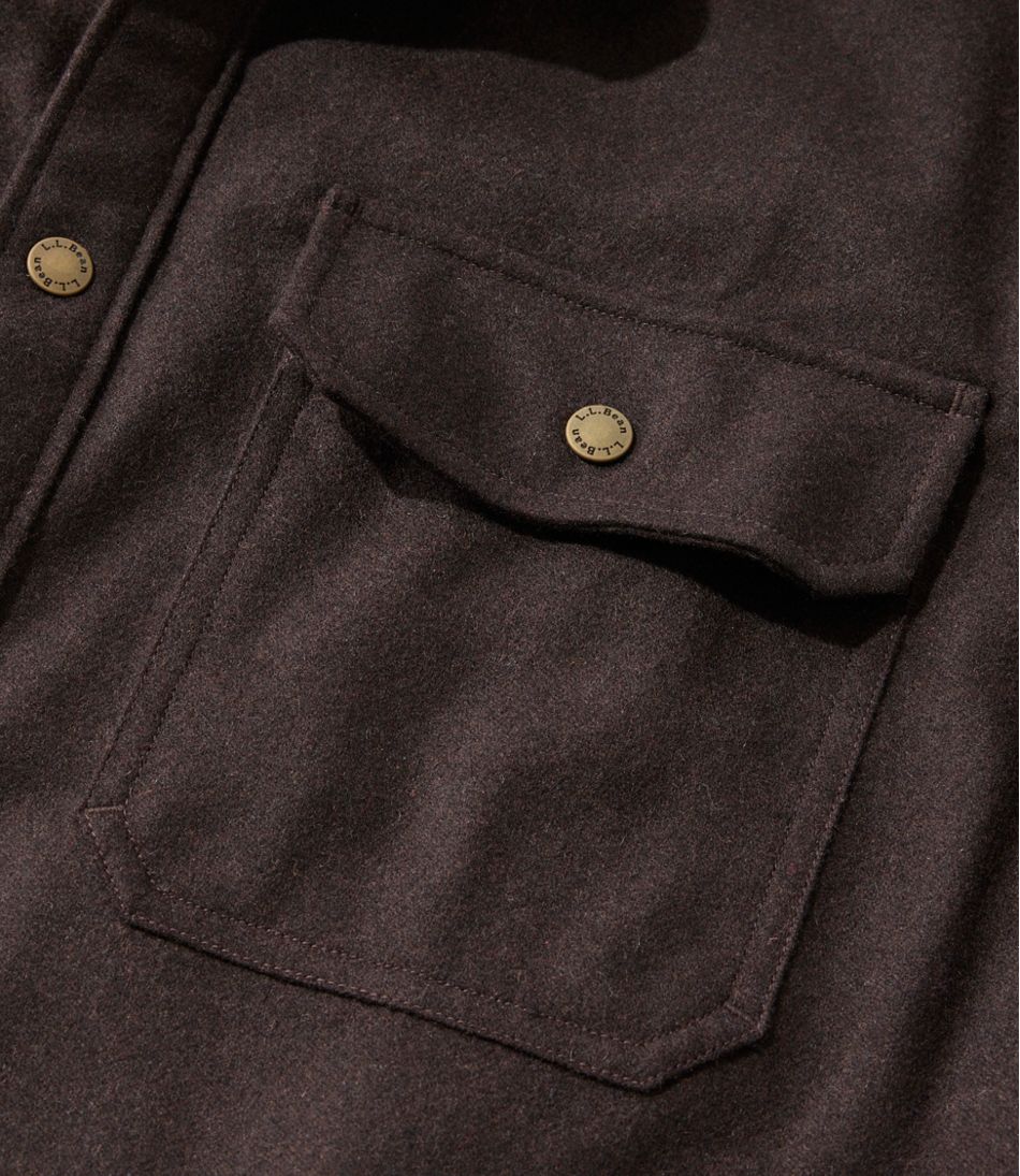 Men's Maine Guide Lightweight Lined Wool Field Shirt - Image 6