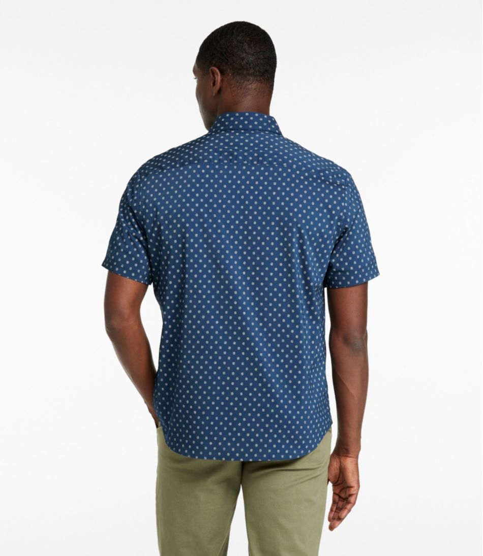 Men's Comfort Stretch Performance? Shirt, Short-Sleeve, Slightly Fitted Untucked Fit, Print - Image 3