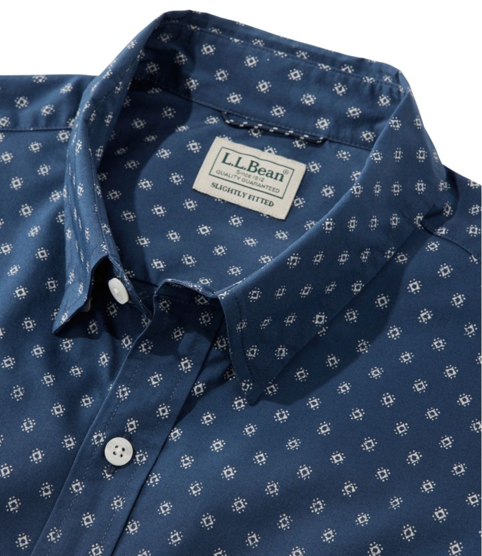 Men's Comfort Stretch Performance? Shirt, Short-Sleeve, Slightly Fitted Untucked Fit, Print - Image 4