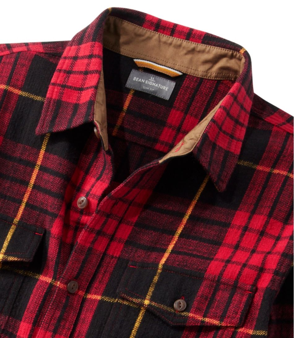 Men's Signature Heritage Textured Flannel Shirt - Image 6