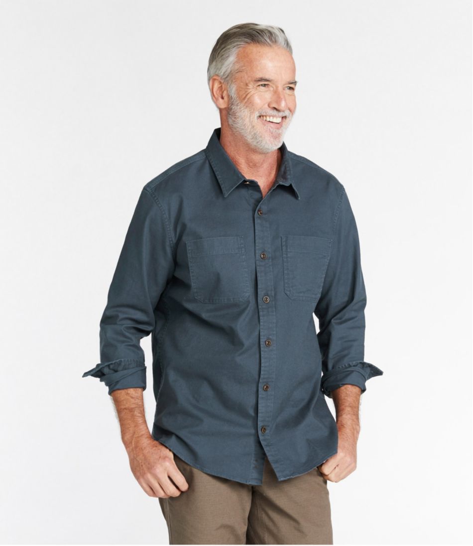 Men's BeanFlex? Twill Shirt, Traditional Untucked Fit, Long-Sleeve - Image 2