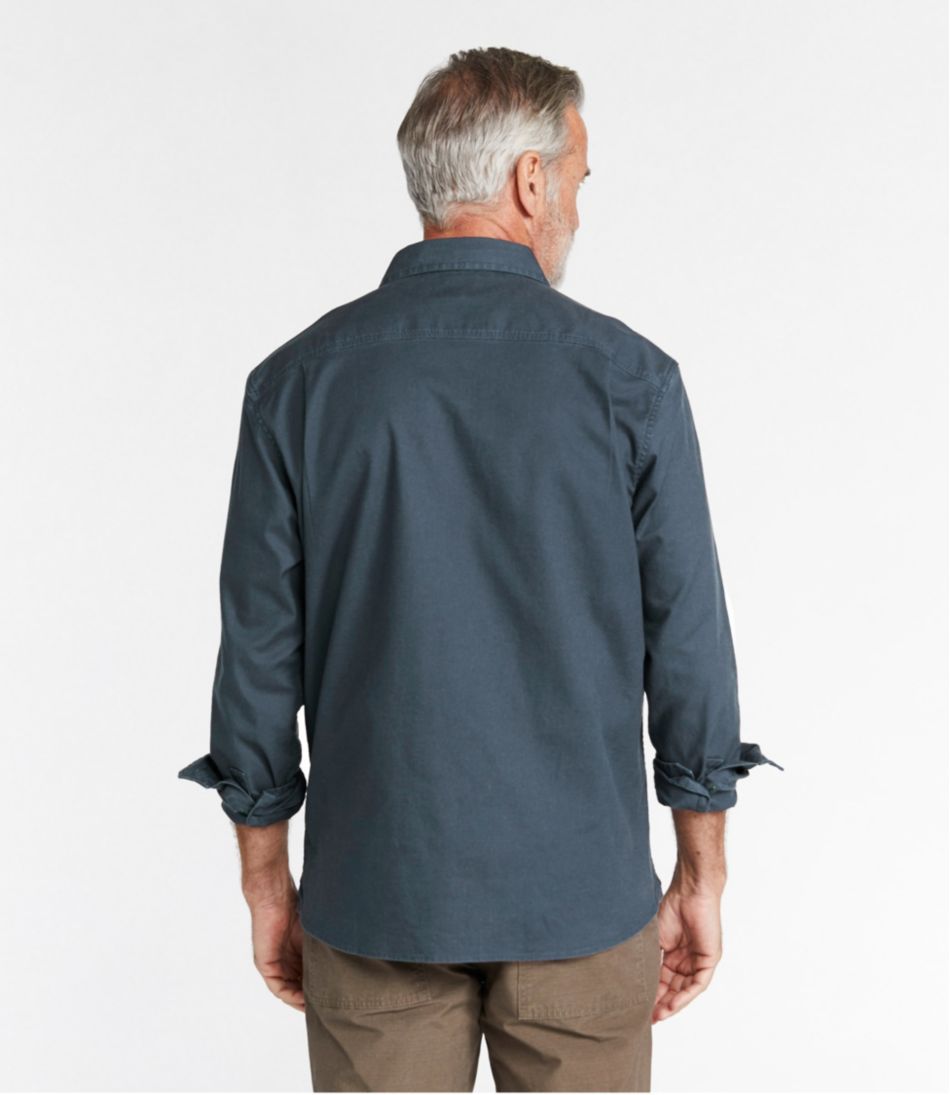 Men's BeanFlex? Twill Shirt, Traditional Untucked Fit, Long-Sleeve - Image 3