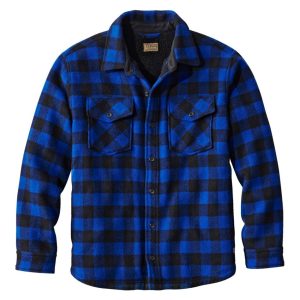 Men's Maine Guide Sherpa Lined Wool Shirt