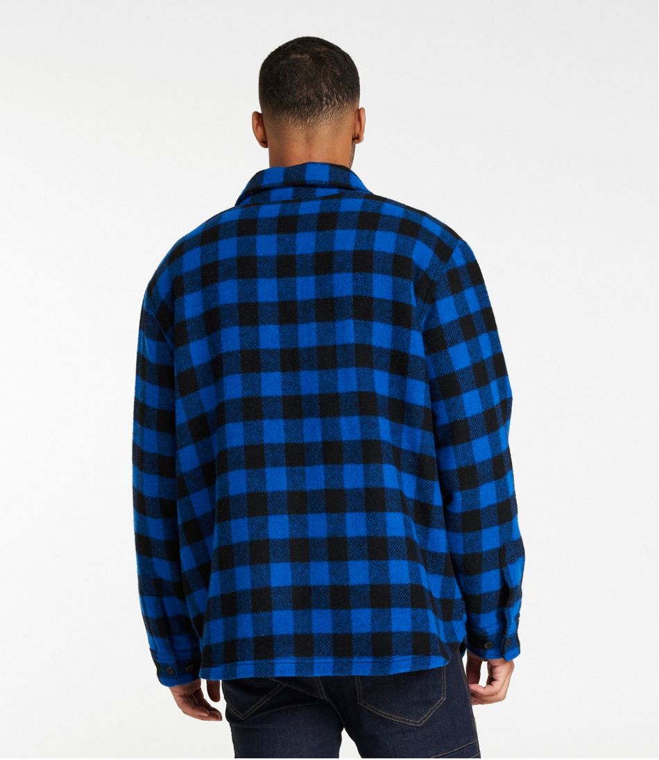 Men's Maine Guide Sherpa Lined Wool Shirt - Image 3