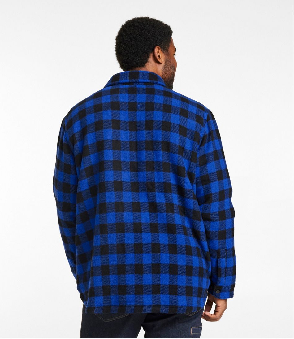 Men's Maine Guide Sherpa Lined Wool Shirt - Image 5