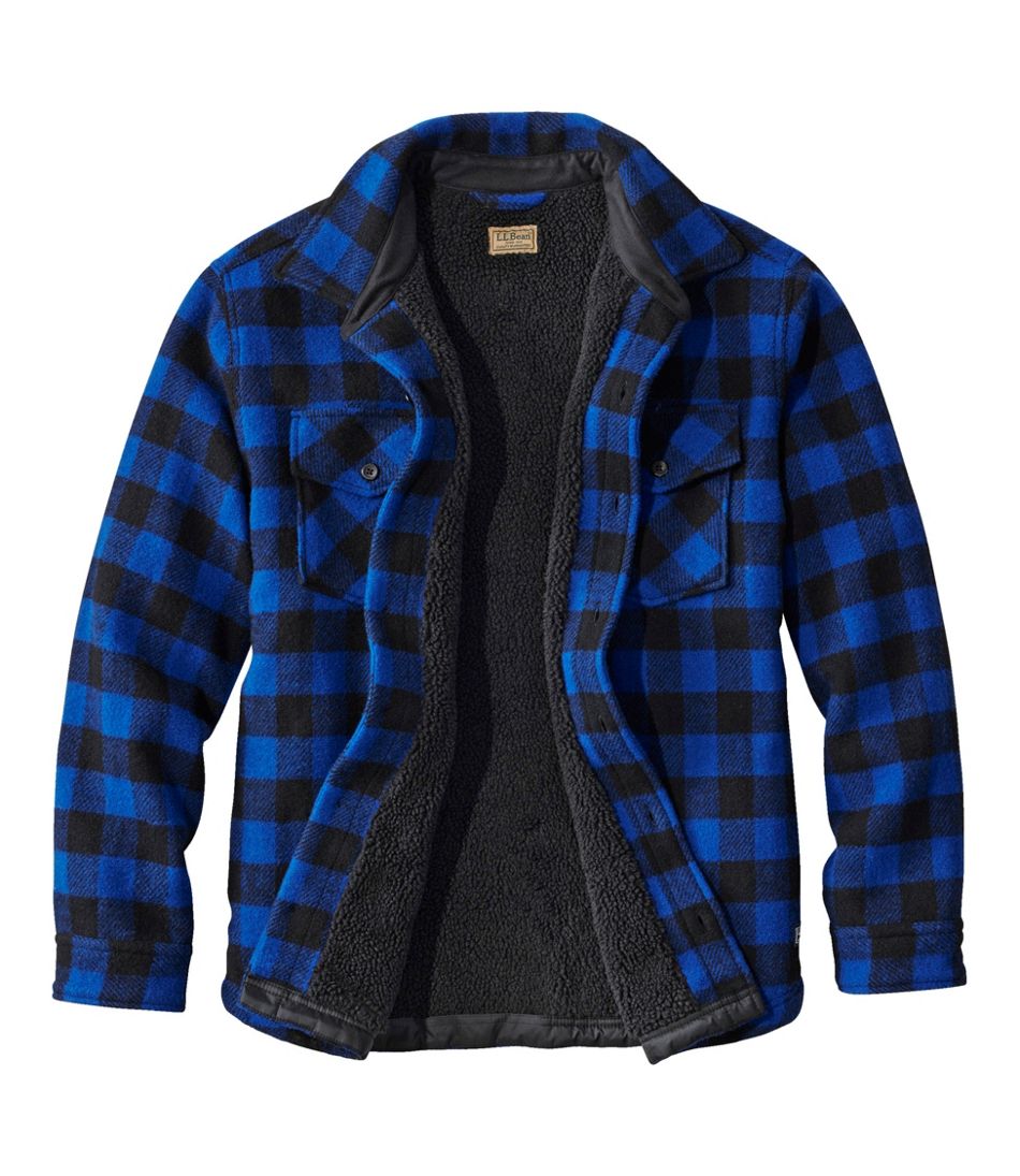 Men's Maine Guide Sherpa Lined Wool Shirt - Image 6