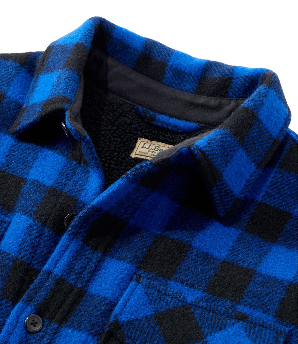 Men's Maine Guide Sherpa Lined Wool Shirt - Image 9