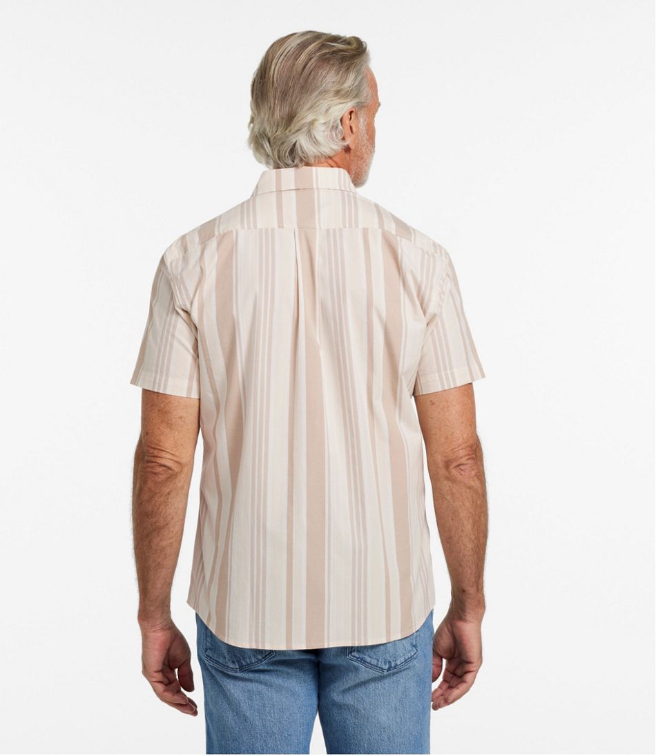 Men's Signature Stretch Poplin Shirt, Short-Sleeve, Slim Fit - Image 3
