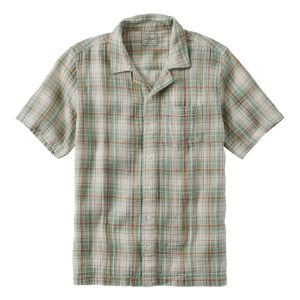 Men's Cloud Gauze Shirt, Short-Sleeve, Slightly Fitted Untucked Fit, Plaid