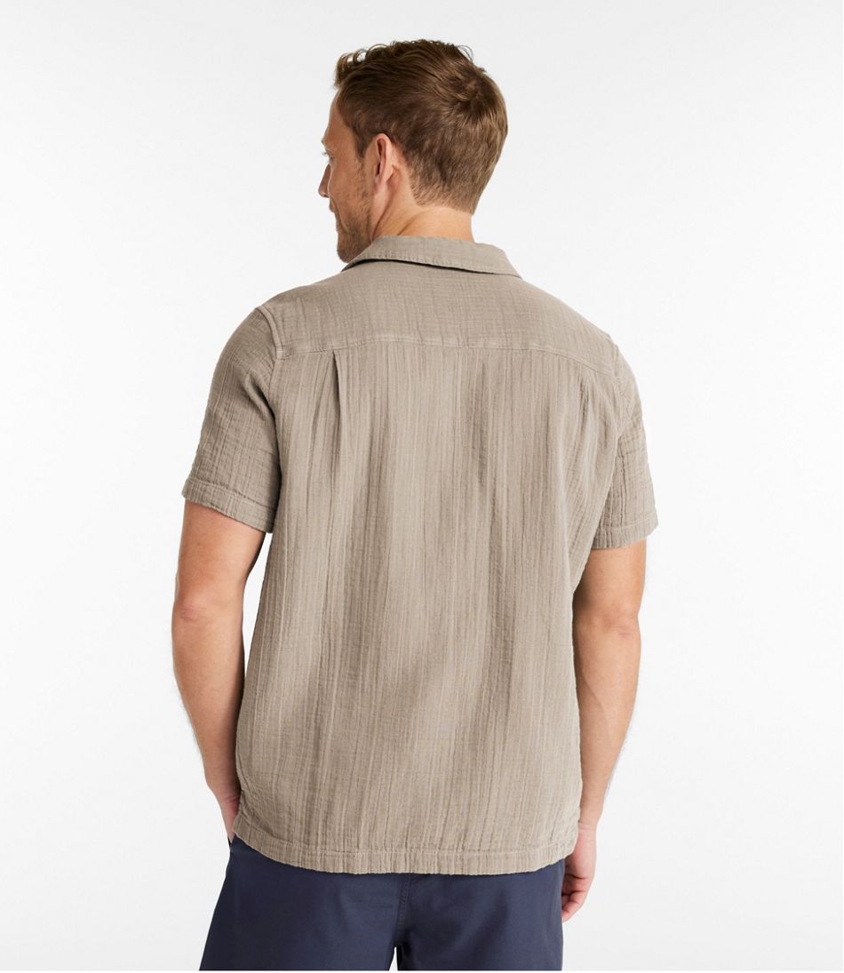 Men's Cloud Gauze Shirt, Short-Sleeve, Slightly Fitted Untucked Fit - Image 3