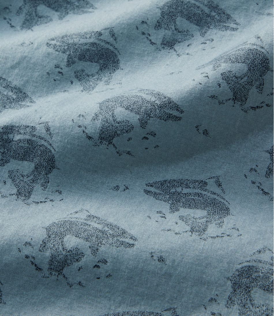 Men's Stonecoast Hemp Shirt, Short-Sleeve, Slightly Fitted Untucked Fit, Print - Image 7