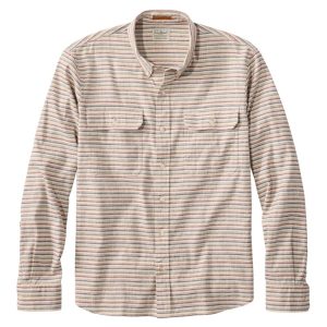 Men's Stonecoast Hemp Shirt, Long-Sleeve, Slightly Fitted Untucked Fit, Stripe