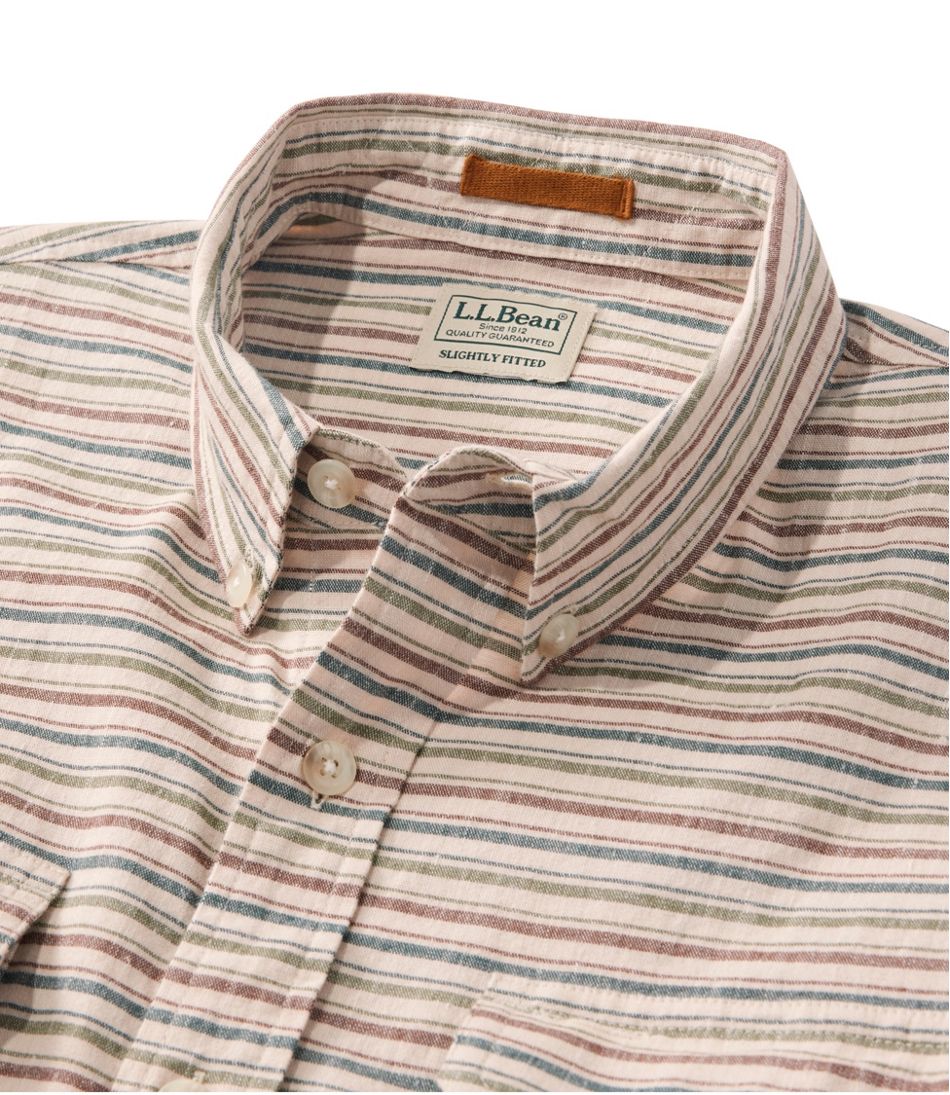 Men's Stonecoast Hemp Shirt, Long-Sleeve, Slightly Fitted Untucked Fit, Stripe - Image 6