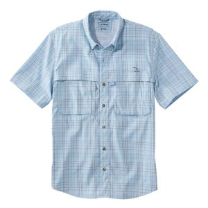 Men's Tropicwear Shirt, Plaid Short-Sleeve