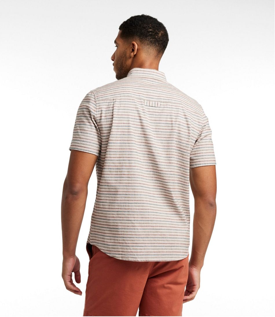 Men's Stonecoast Hemp Shirt, Short-Sleeve, Slightly Fitted Untucked Fit, Stripe - Image 3
