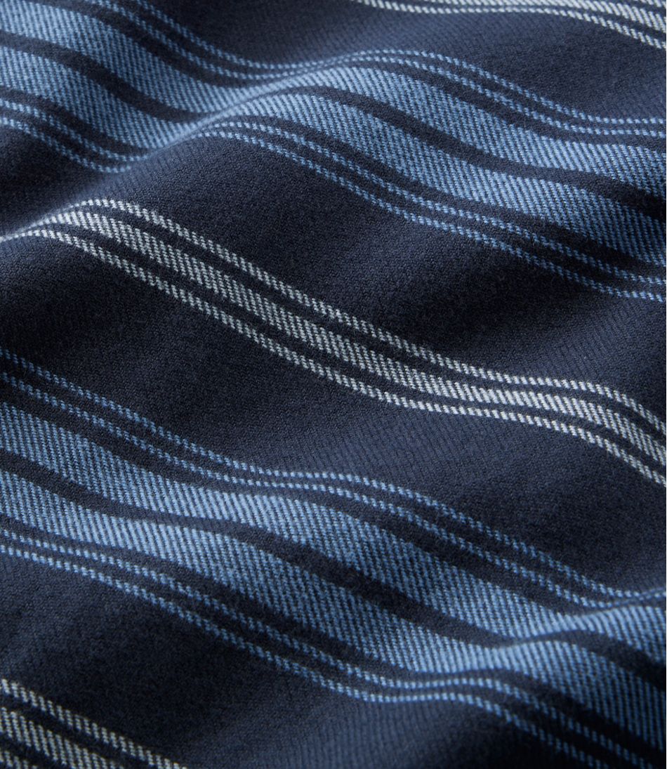 Men's Fleece-Lined Flannel Shirt, Traditional Fit, Stripe - Image 5
