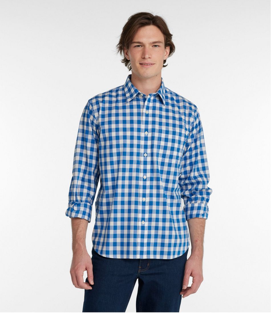 Men's Bean's Wrinkle-Free Everyday Shirt, Traditional Untucked Fit, Plaid, Long-Sleeve - Image 2
