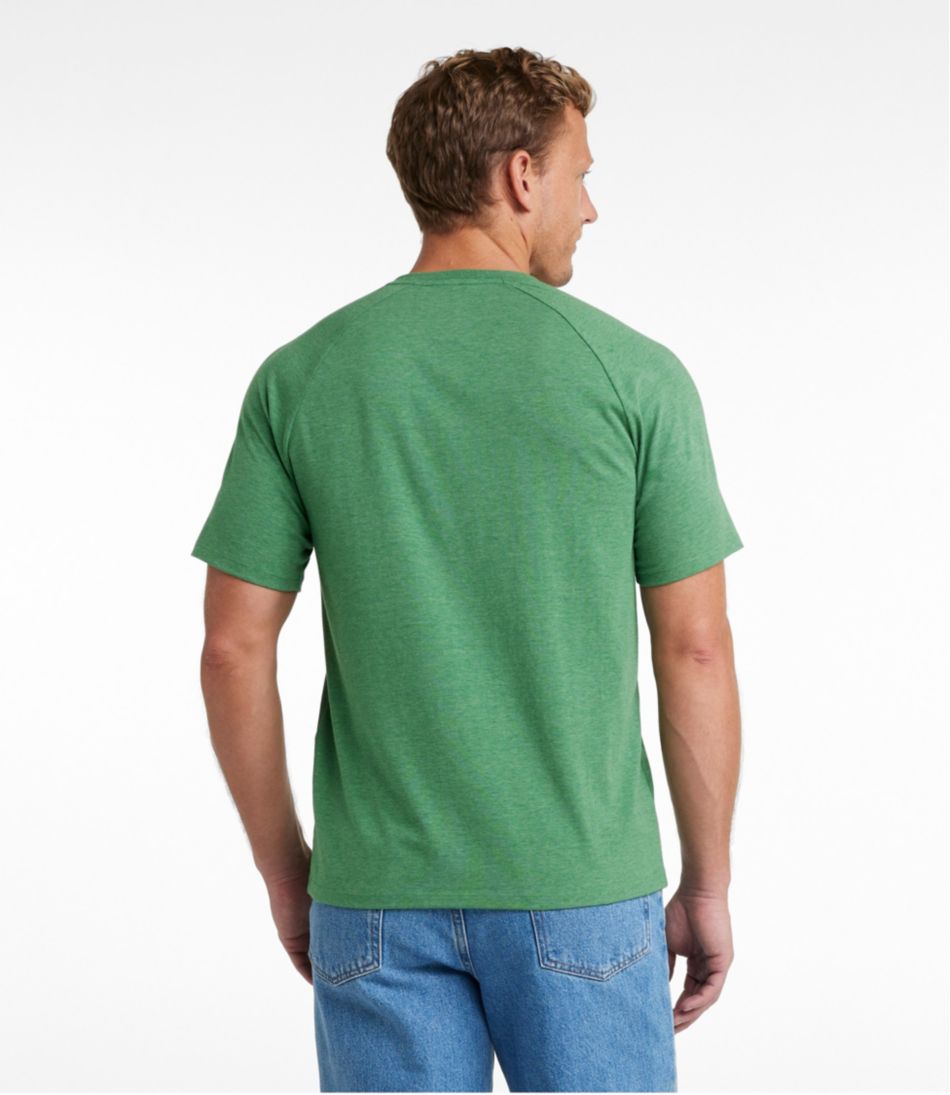 Men's Comfort Stretch Pima Tee Shirt, Short-Sleeve Henley - Image 3