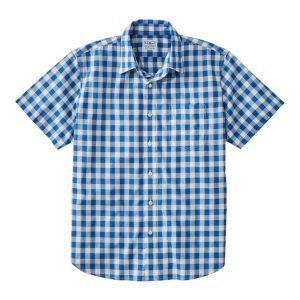 Men's Bean's Wrinkle-Free Everyday Shirt, Traditional Untucked Fit, Plaid, Short-Sleeve
