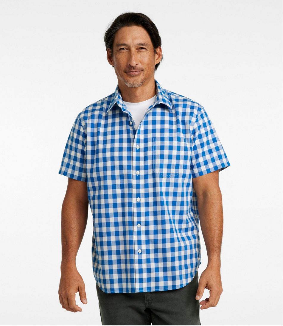 Men's Bean's Wrinkle-Free Everyday Shirt, Traditional Untucked Fit, Plaid, Short-Sleeve - Image 2