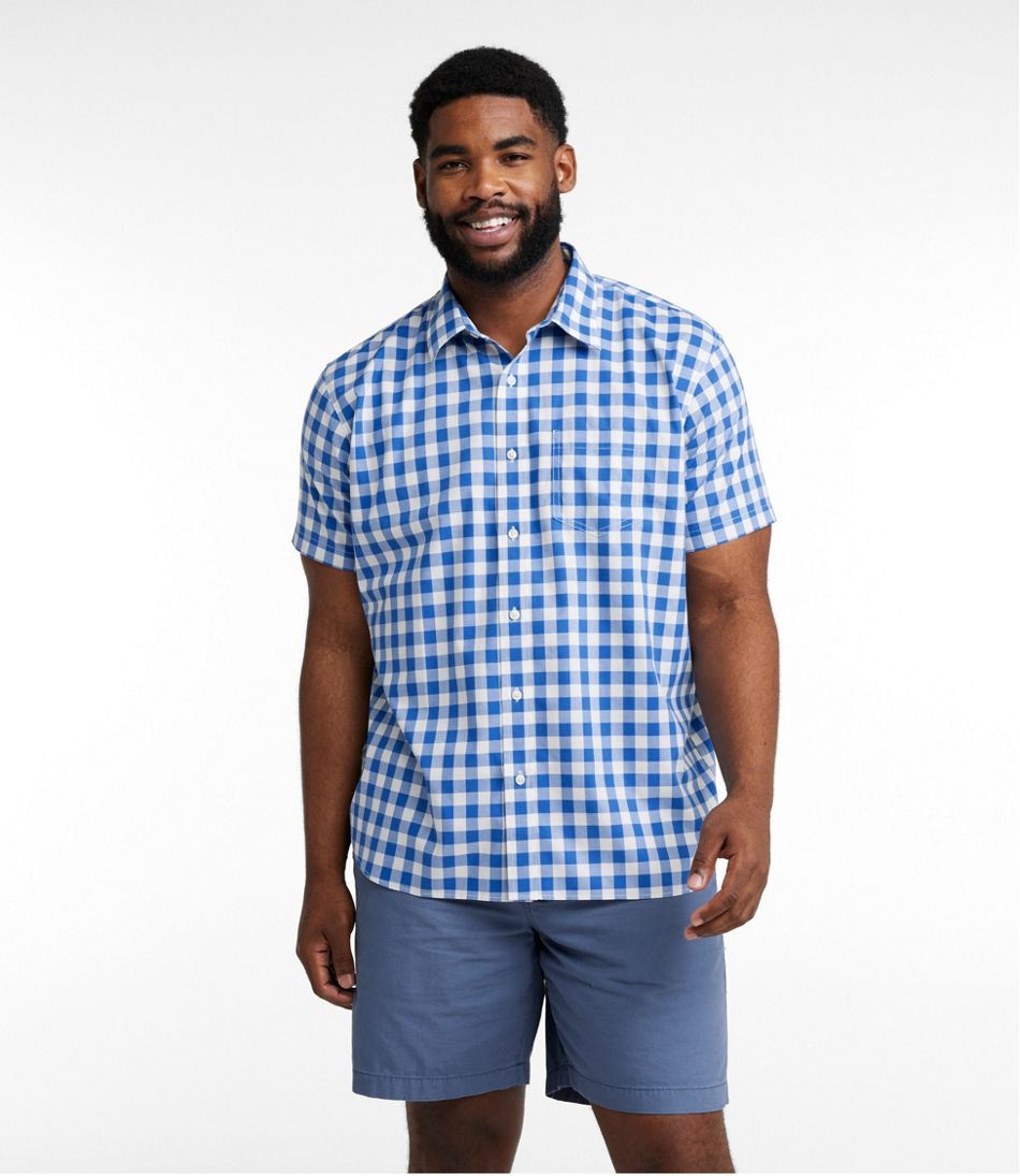 Men's Bean's Wrinkle-Free Everyday Shirt, Traditional Untucked Fit, Plaid, Short-Sleeve - Image 4