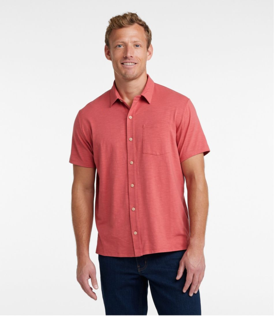 Men's Lakewashed Performance Shirts, Button-Front Shirt, Short-Sleeve - Image 2