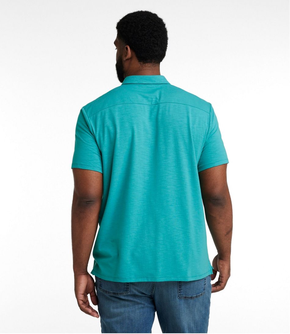 Men's Lakewashed Performance Shirts, Button-Front Shirt, Short-Sleeve - Image 5