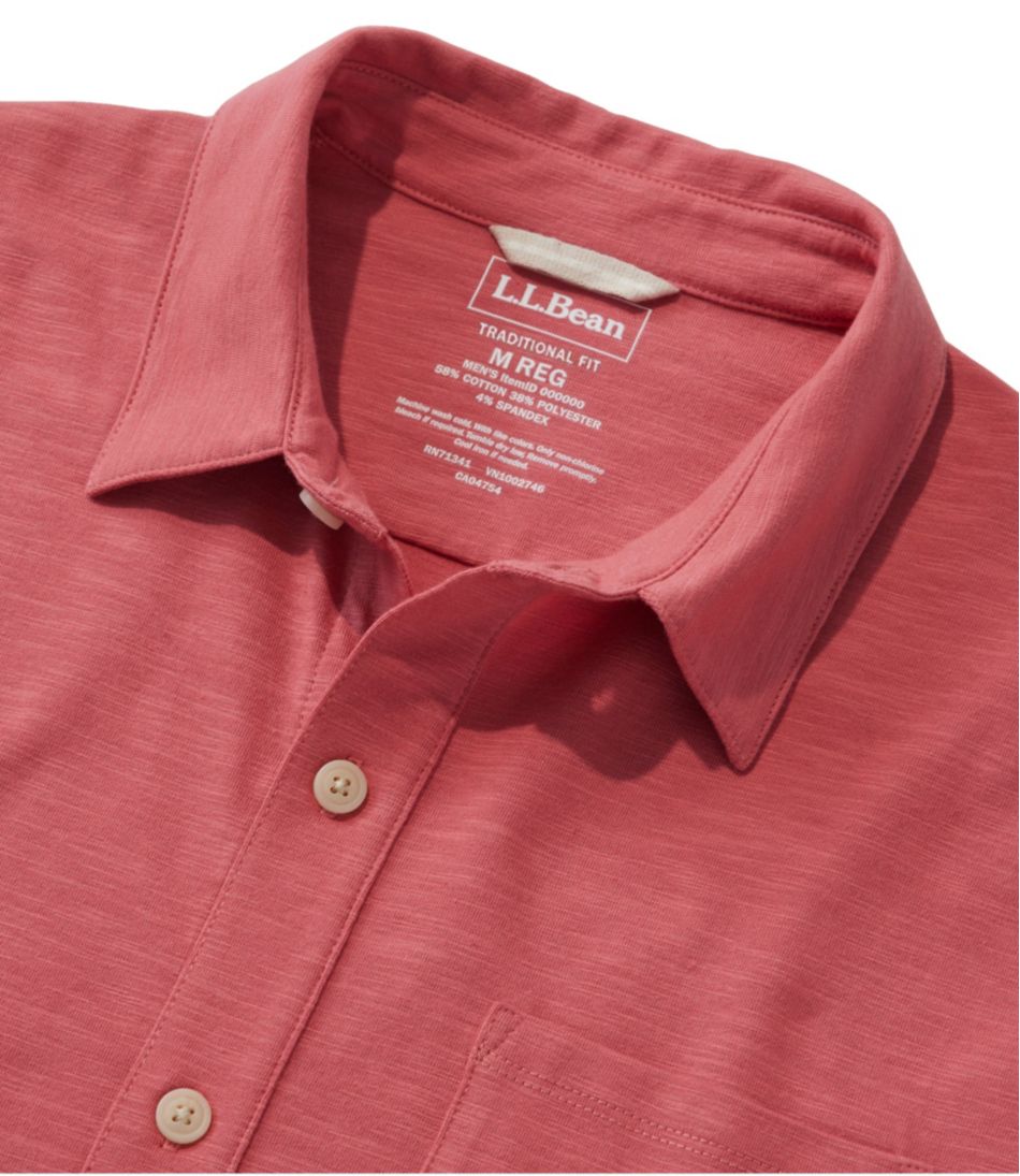 Men's Lakewashed Performance Shirts, Button-Front Shirt, Short-Sleeve - Image 6