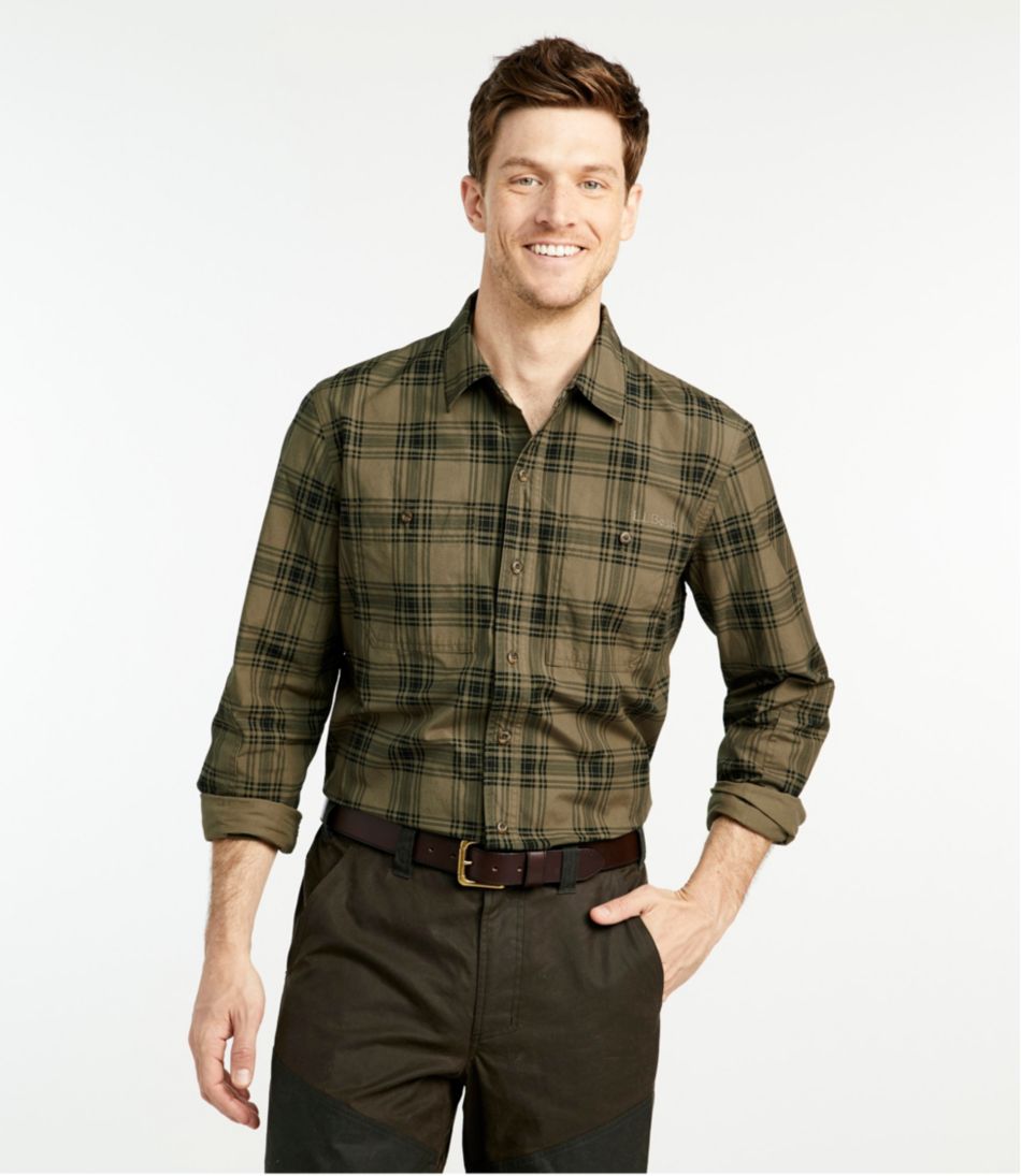 Men's Double L Field Shirt, Plaid - Image 2