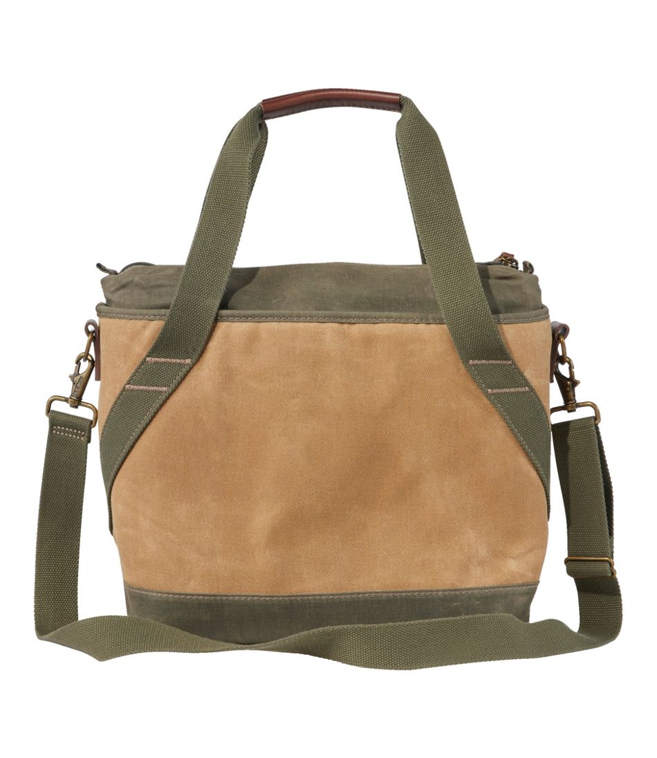 Insulated Waxed-Canvas Tote, Medium - Image 2