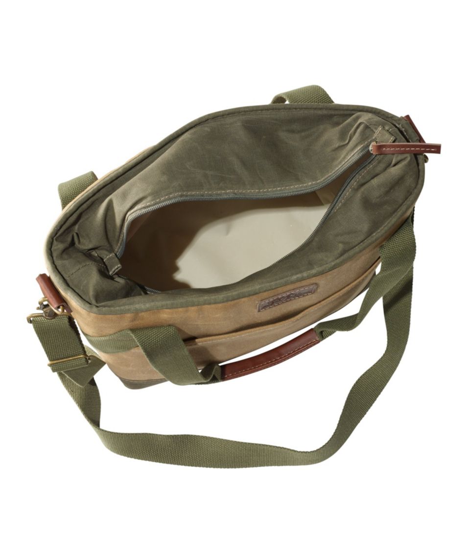 Insulated Waxed-Canvas Tote, Medium - Image 3