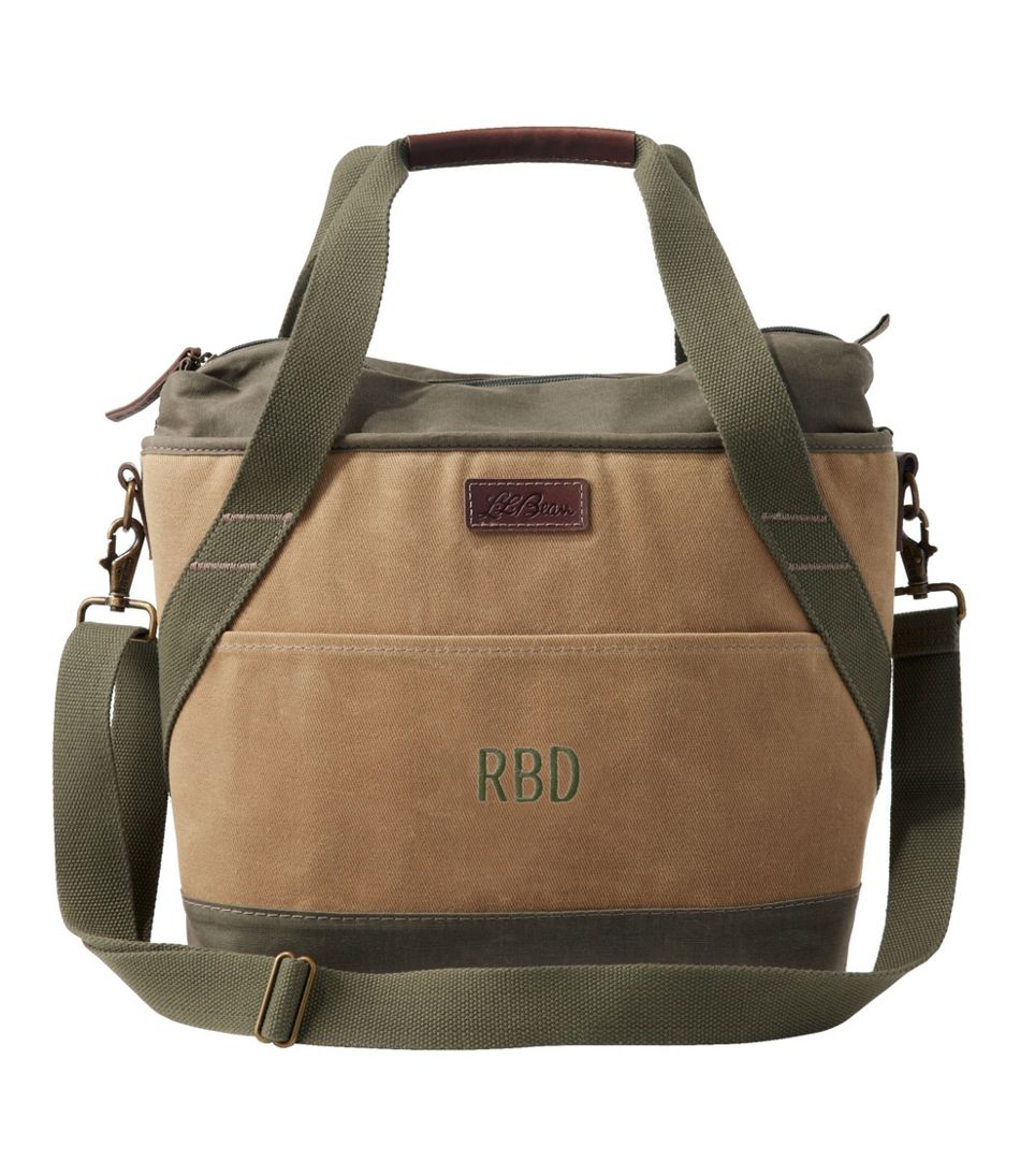 Insulated Waxed-Canvas Tote, Medium - Image 5