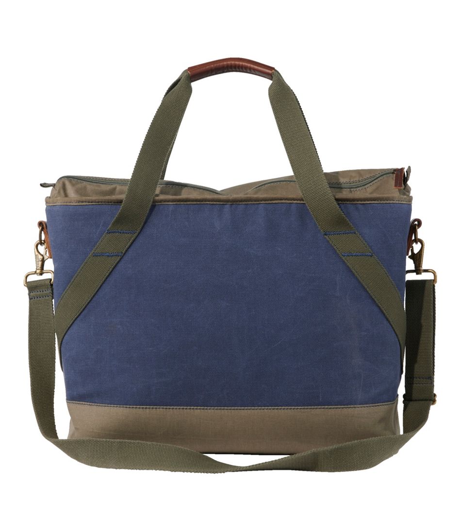 Insulated Waxed-Canvas Tote, Large - Image 2