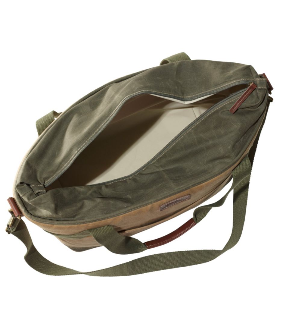 Insulated Waxed-Canvas Tote, Large - Image 3