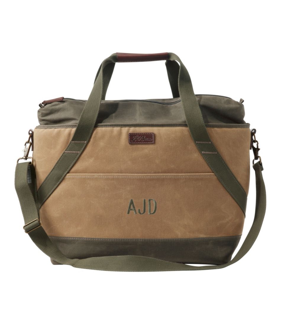 Insulated Waxed-Canvas Tote, Large - Image 5