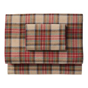 Heritage Chamois Flannel Sheet Collection, Plaid