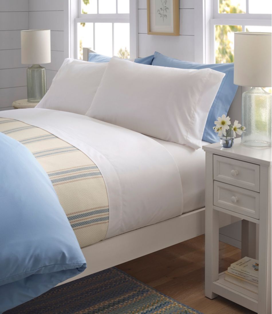 280-Thread-Count Pima Cotton Percale Sheet, Flat - Image 2