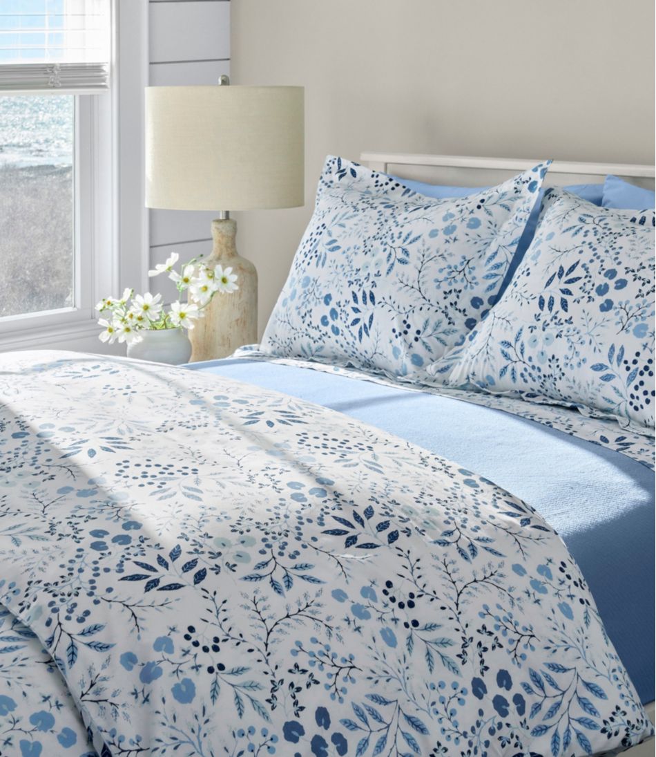 280-Thread-Count Pima Cotton Percale Sheet Set, Print - Image 2