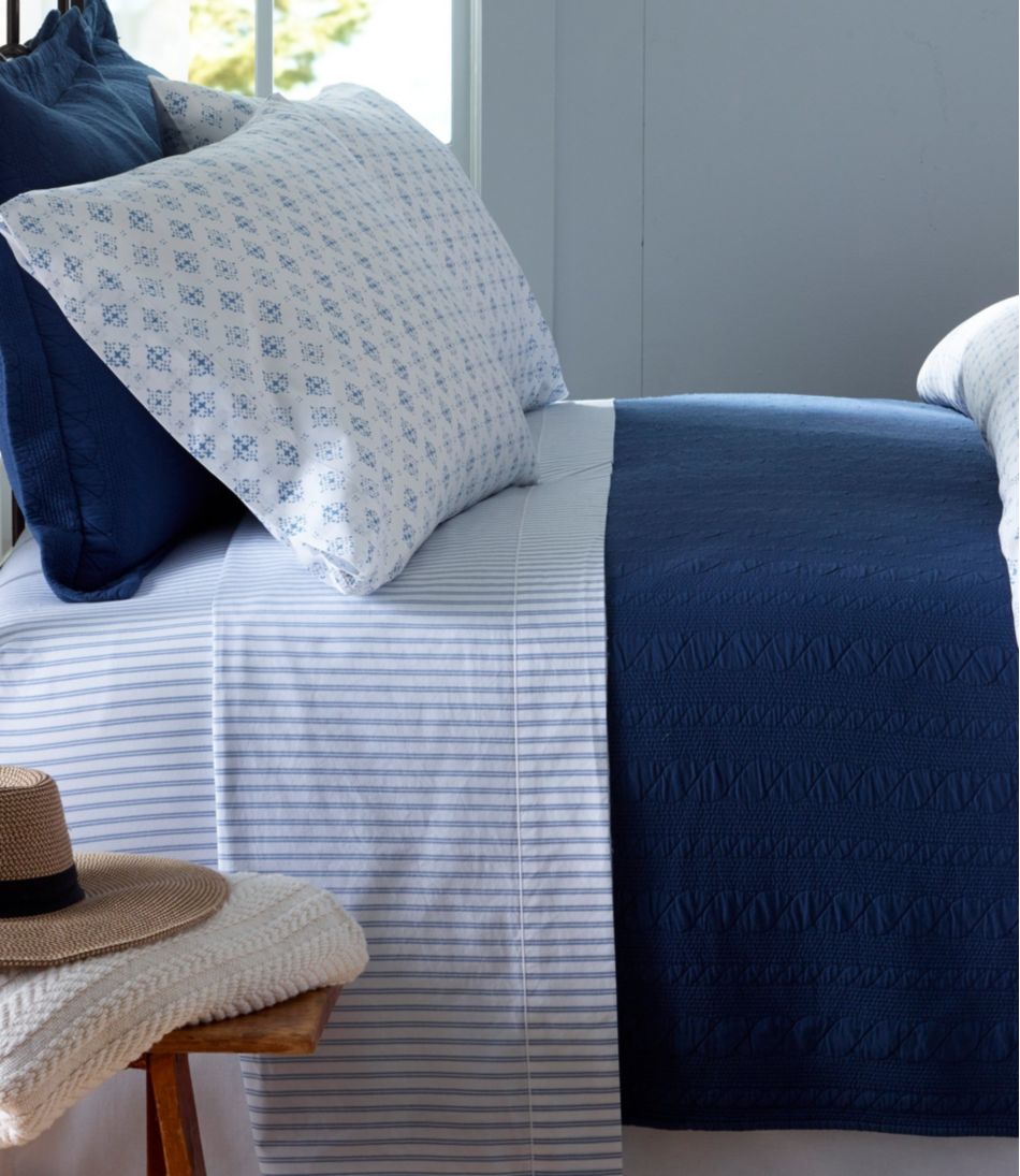 Premium Egyptian Percale Sheet Collection, Stripe - Image 2