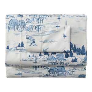 Coastal Landscape Percale Sheet Collection