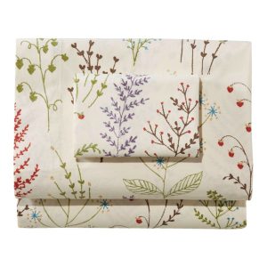 Botanical Floral Percale Sheet Collection