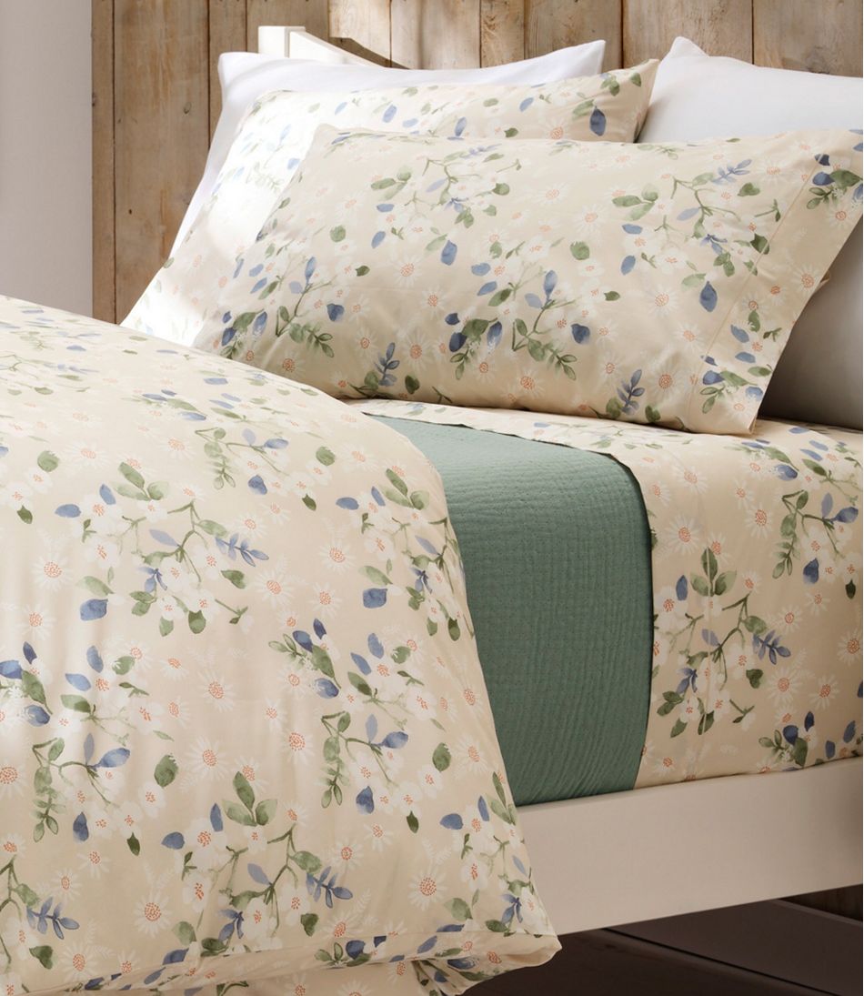 Premium Egyptian Percale Sheet Collection, Daisy - Image 2
