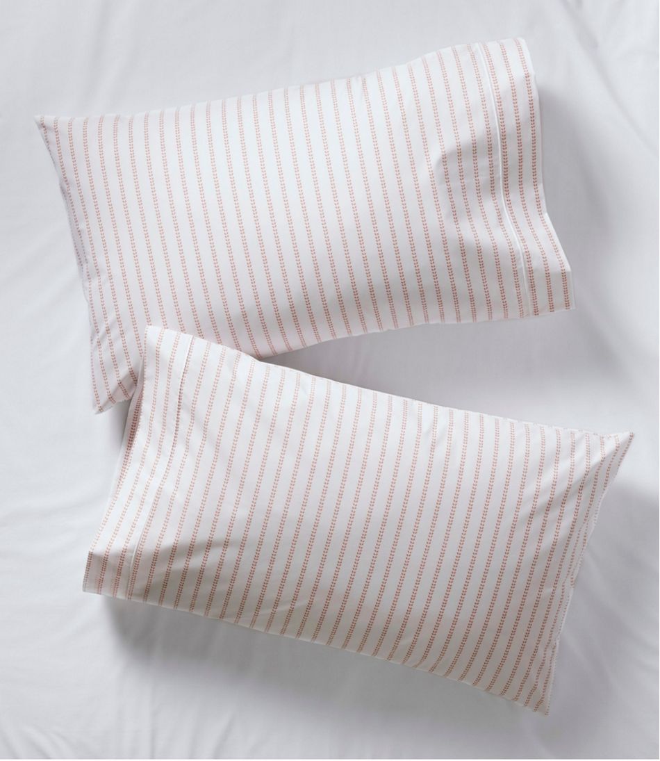 Sunwashed Percale Sheet Collection, Stripe Leaf - Image 3