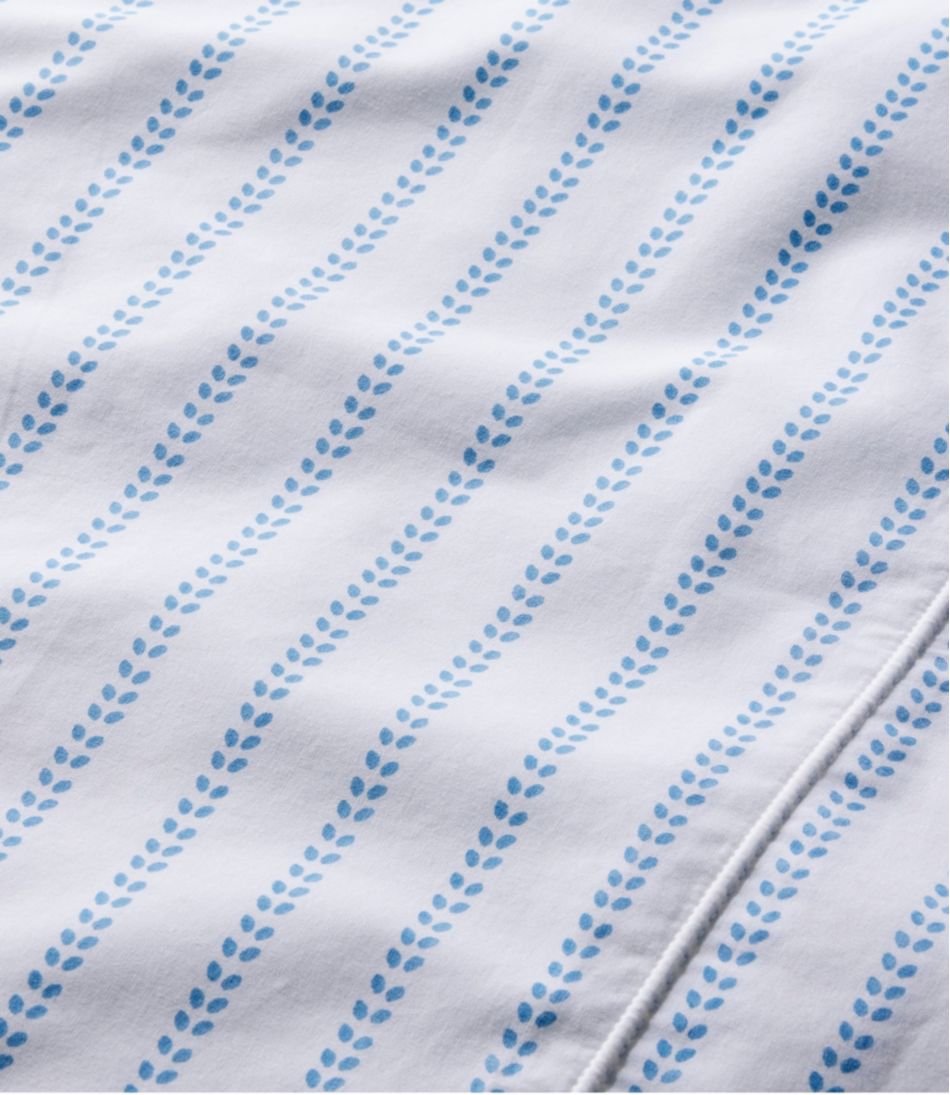 Sunwashed Percale Sheet Collection, Stripe Leaf - Image 4
